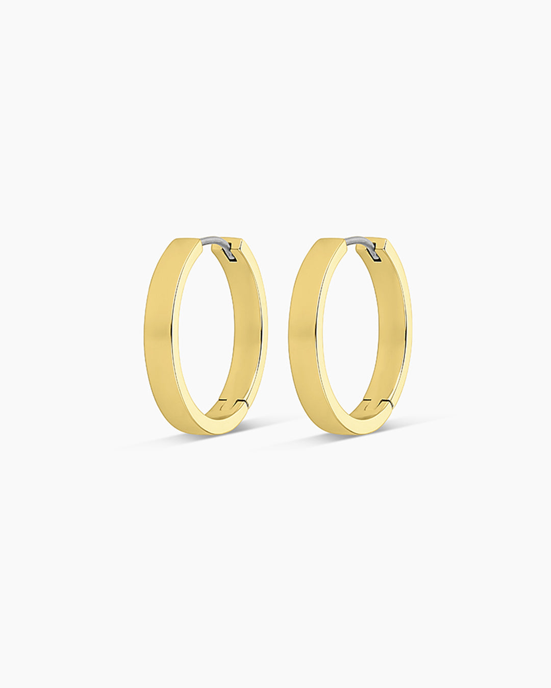 Rose Hoops Chunky hoops || option::18k Gold Plated