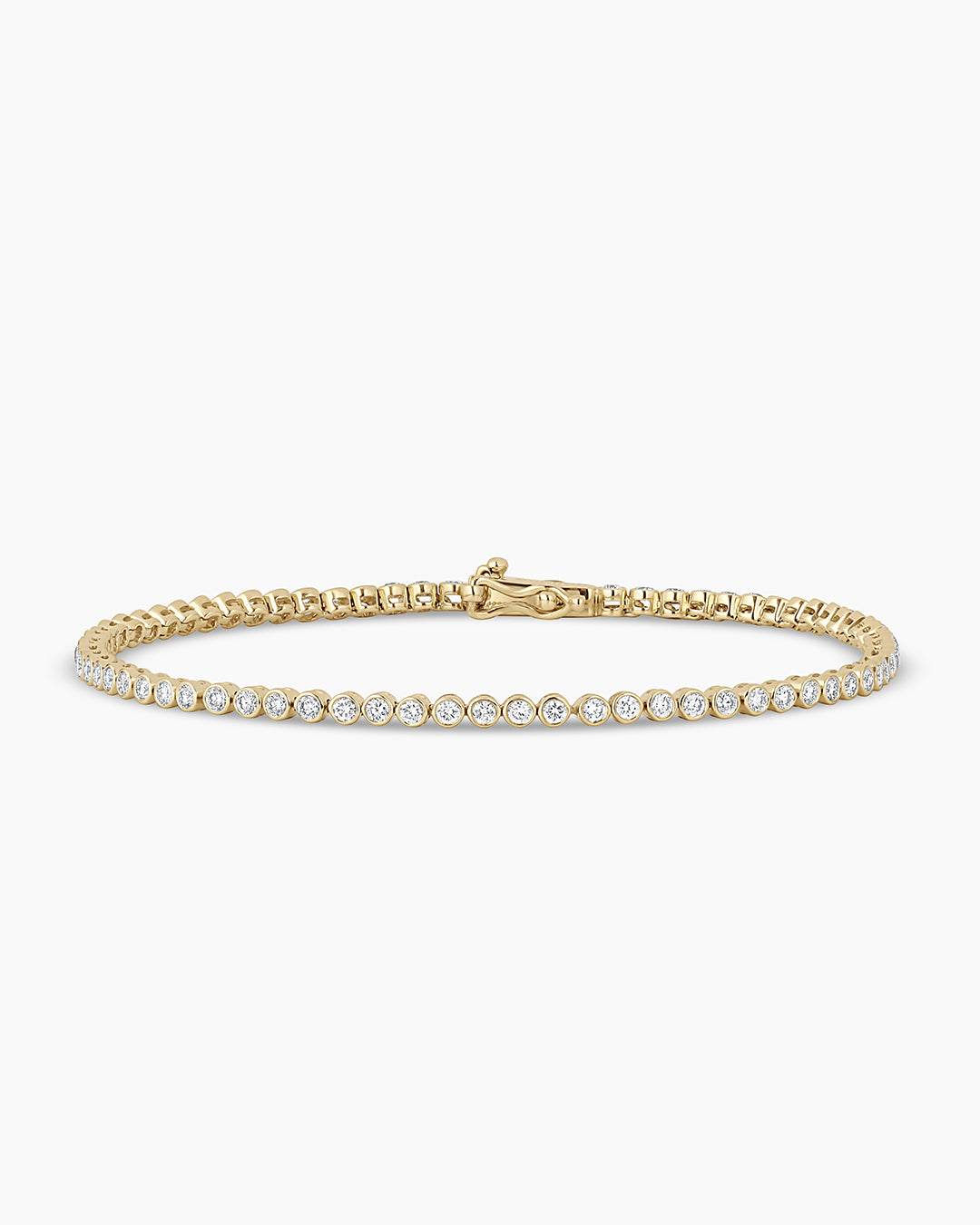 Classic Diamond Tennis Bracelet || option::14k Solid Gold