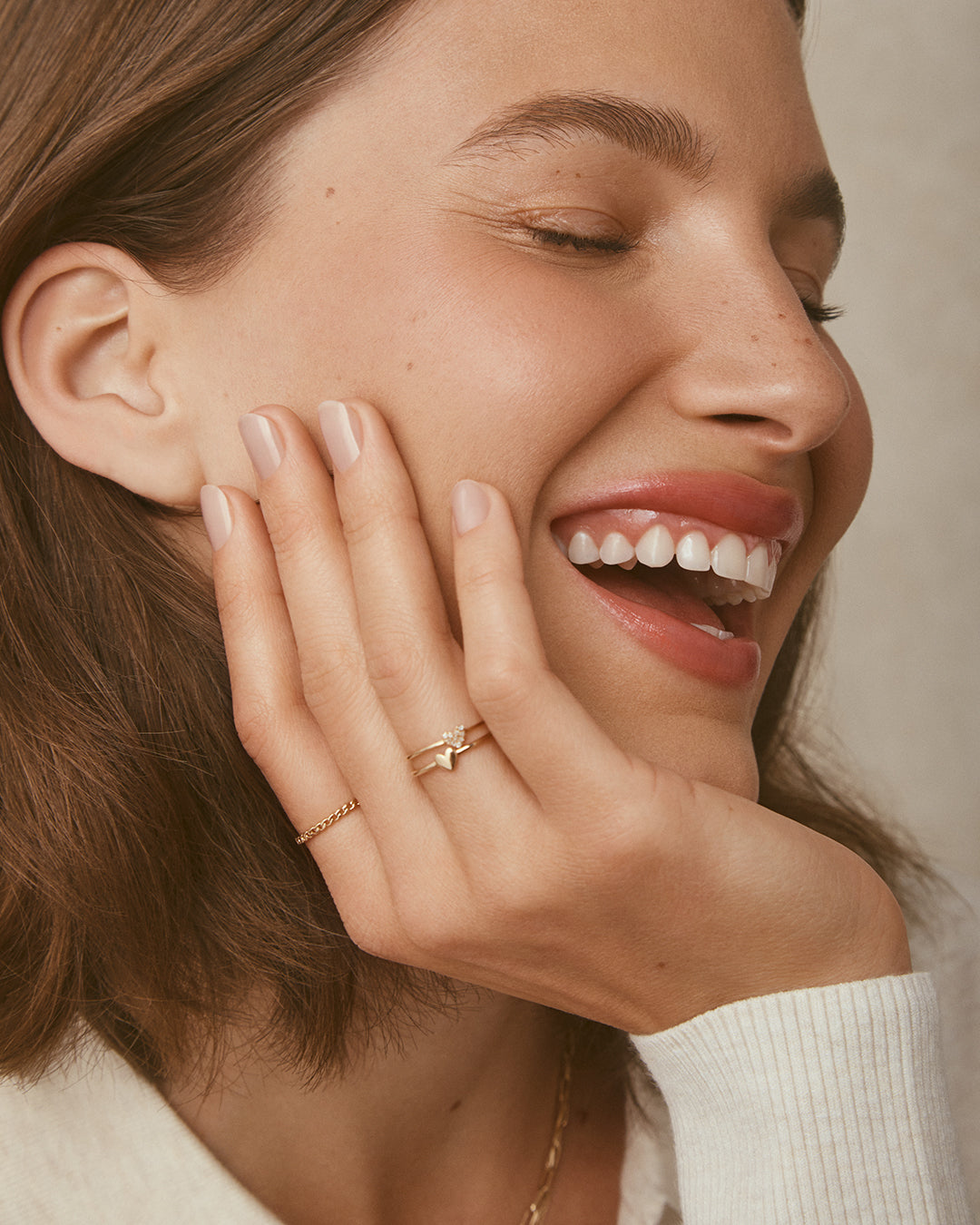 14k Gold Amour Ring || option::14k Solid Gold