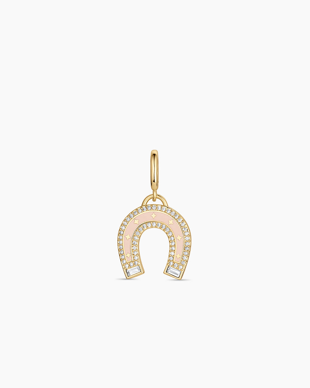Vintage Horseshoe Parker Charm || option::18k Gold Plated