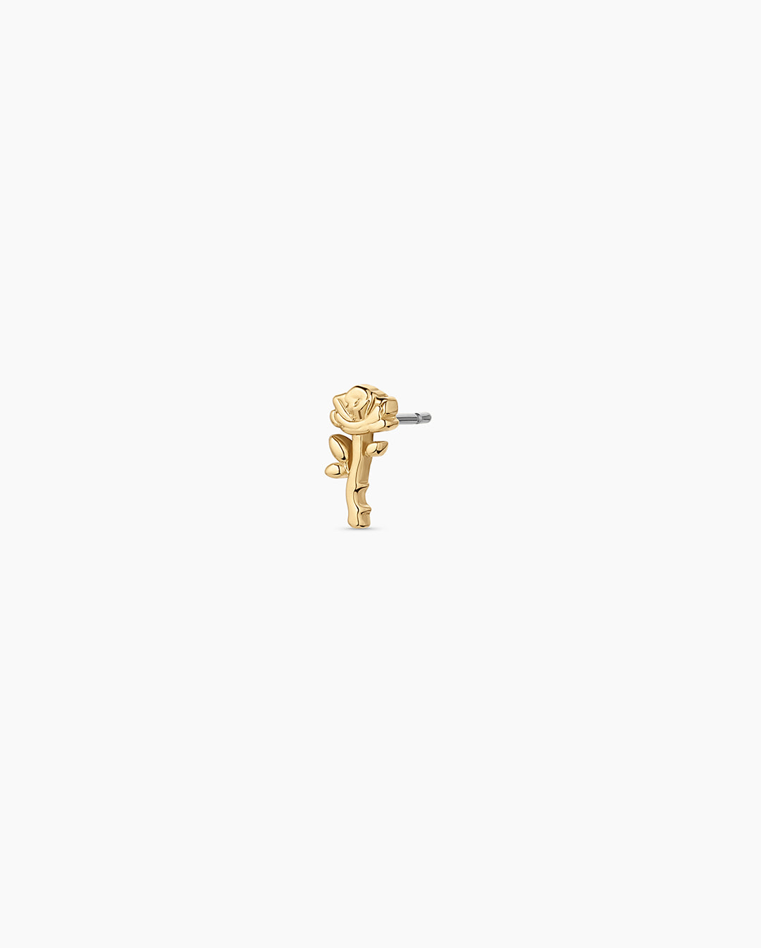 Rose Single Stud || option::18k Gold Plated