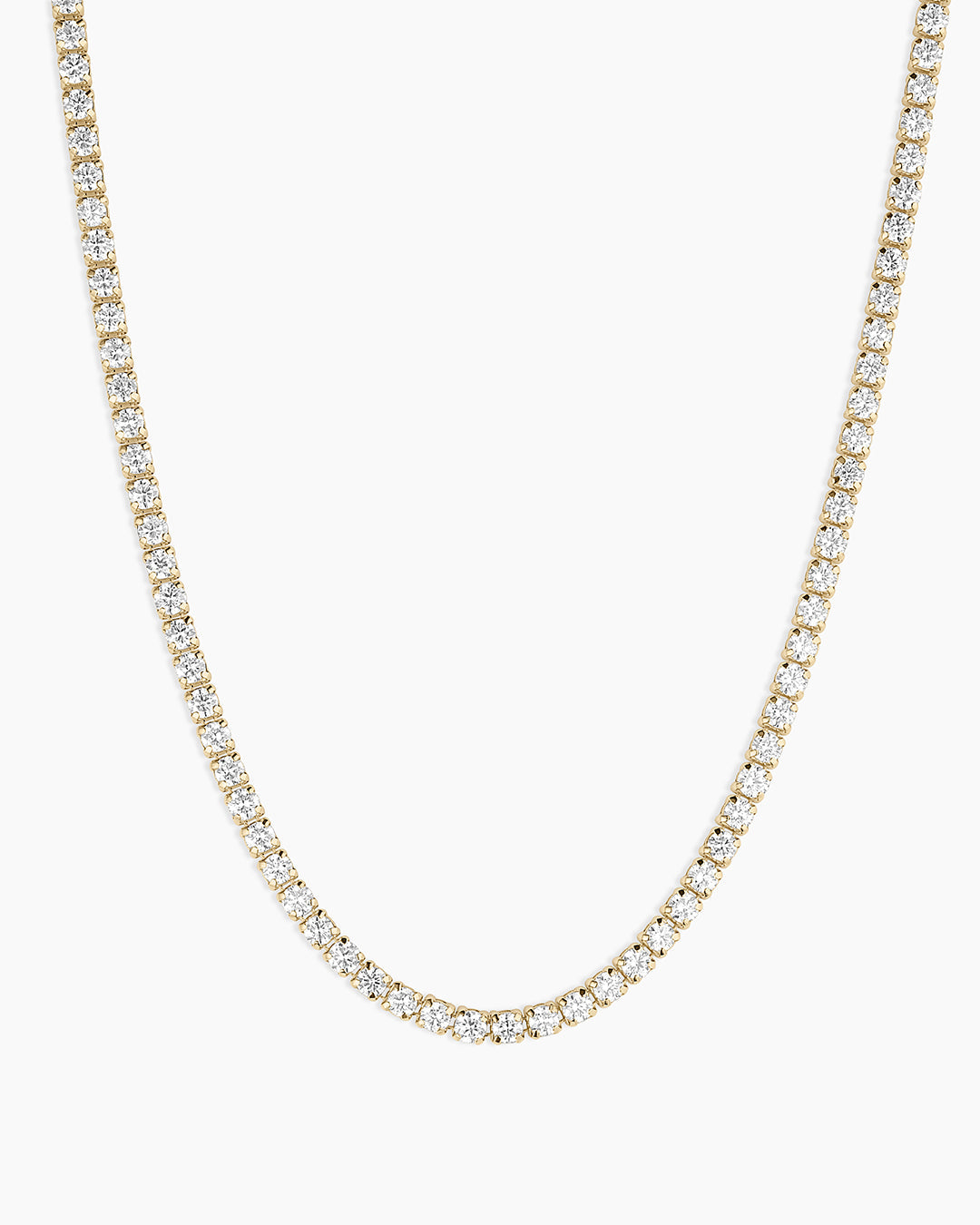 Lab Grown Diamond Chain Necklace || option::14k Solid Gold