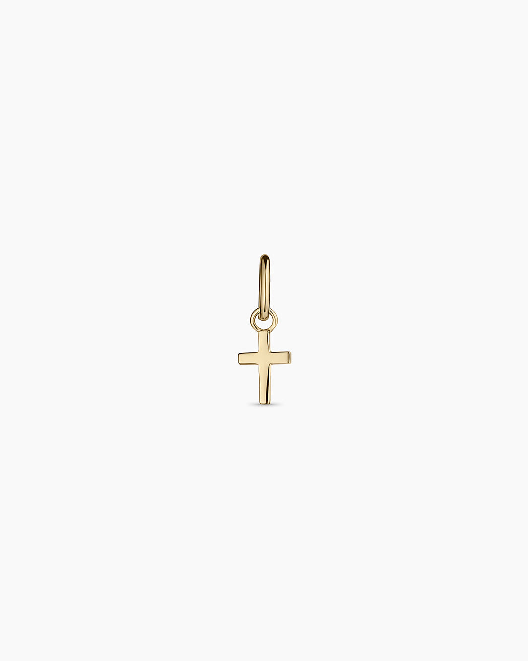 14k Gold Cross Charm || option::14k Solid Gold