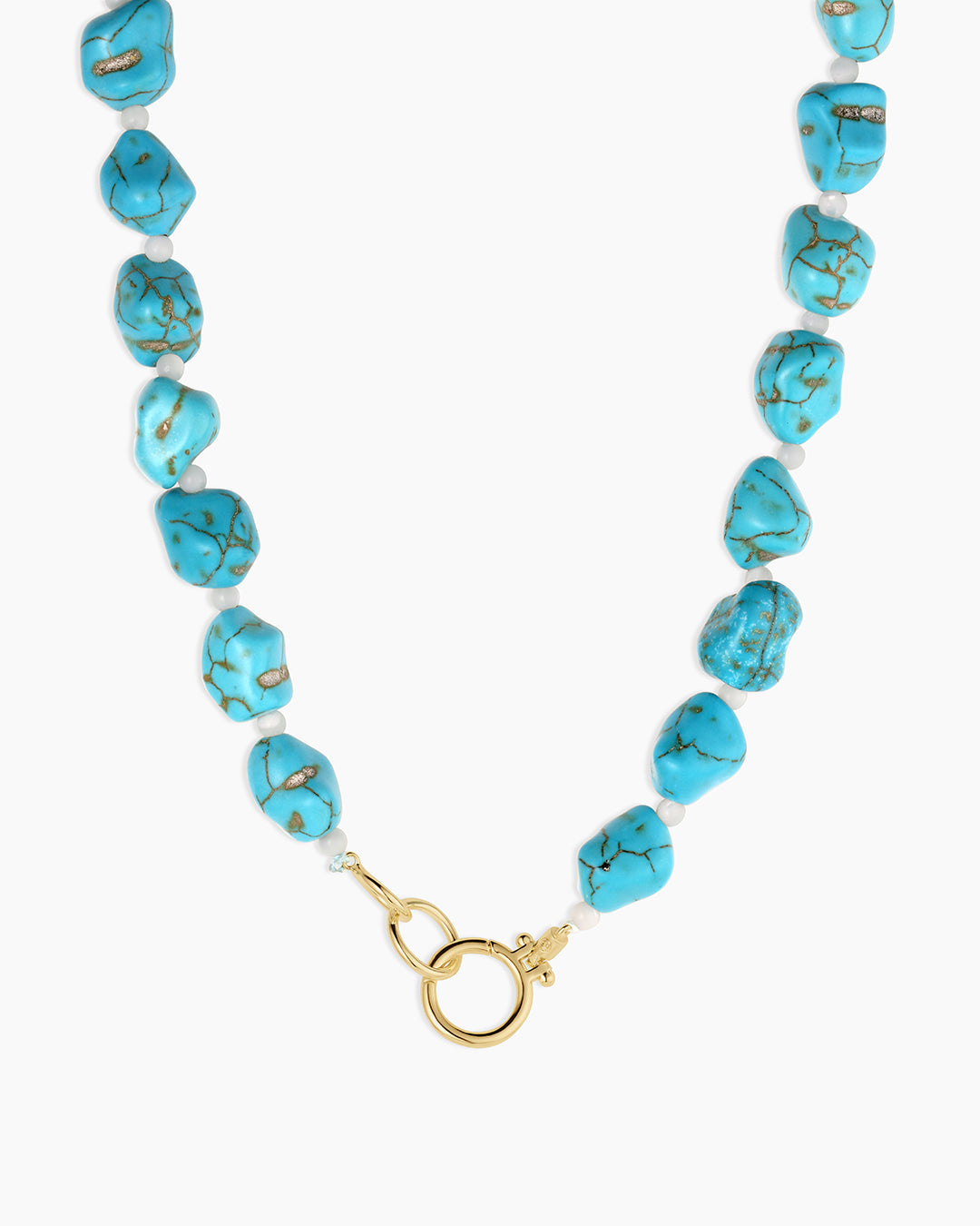 Turquoise Cove Necklace || option::18k Gold Plated