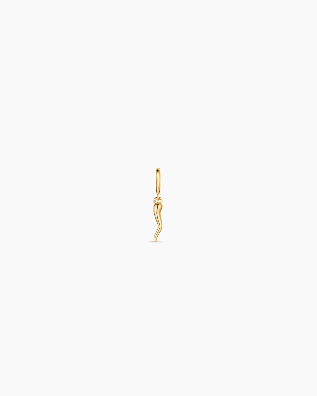 Italian Horn Parker Charm || option::18k Gold Plated