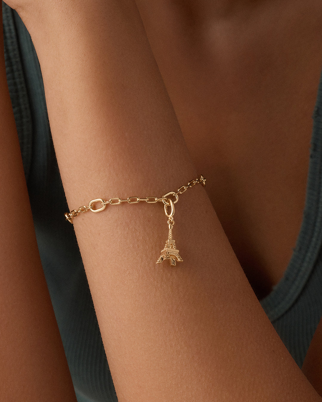 Eiffel Tower Parker Charm || option::18k Gold Plated
