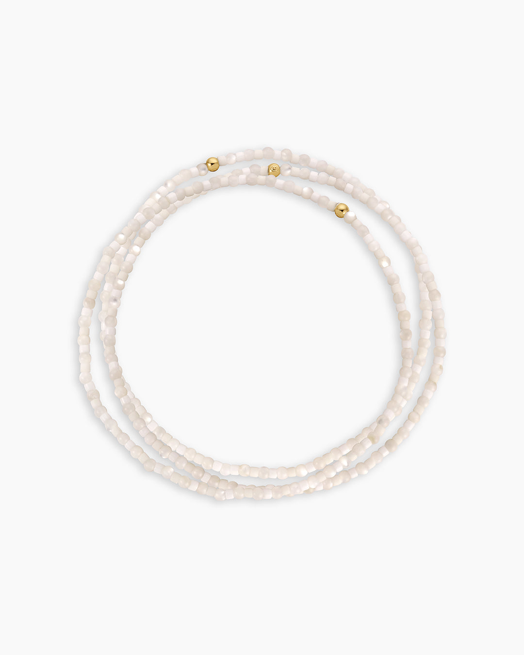 Harbor Bracelet Set || option::18k Gold Plated, Mother of Pearl