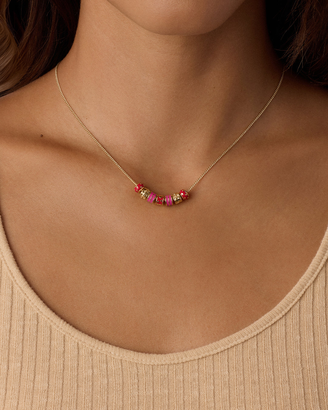 Love U Necklace || option::18k Gold Plated
