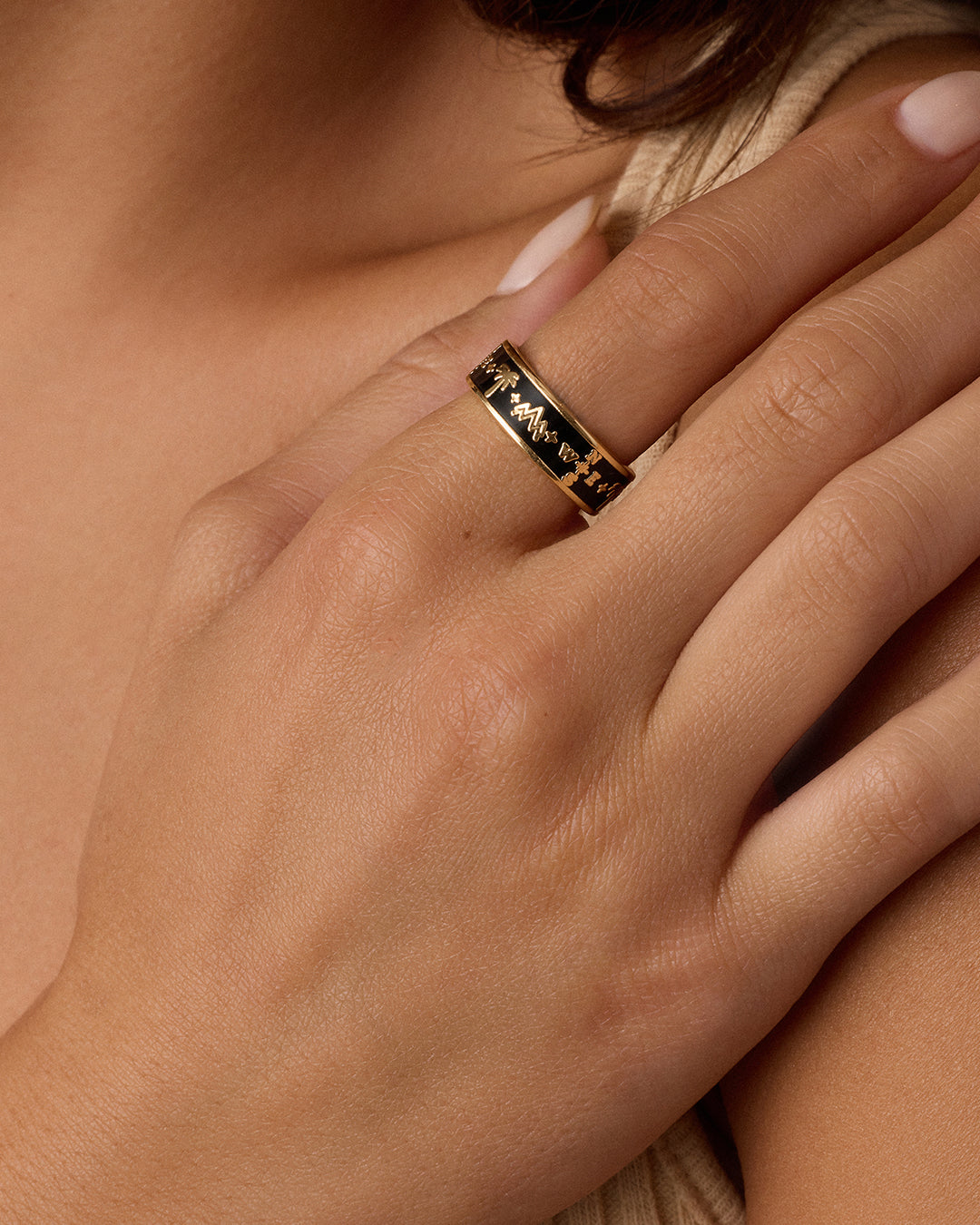 Lose Yourself Ring || option::18k Gold Plated