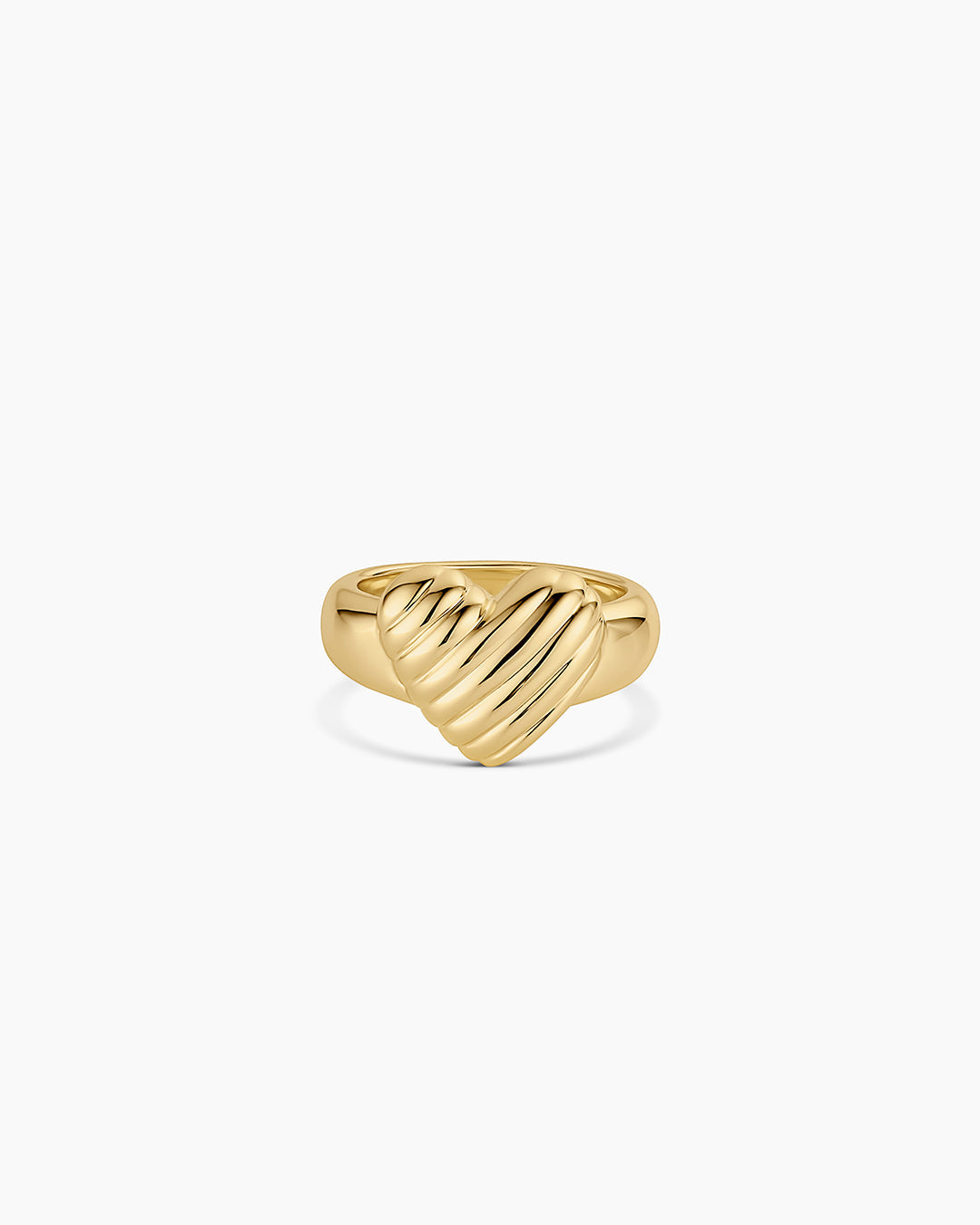 Campbell Heart Ring || option::18k Gold Plated