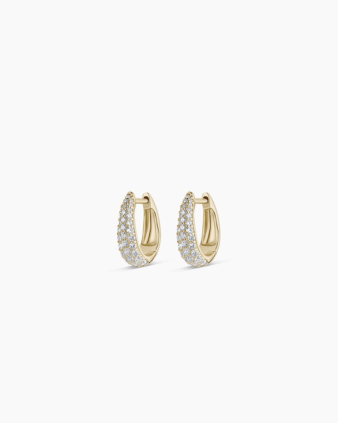 14K Diamond Banks Huggies – gorjana