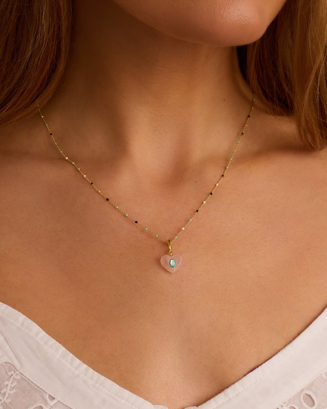 Heart Capri Necklace || option::Gold Plated
