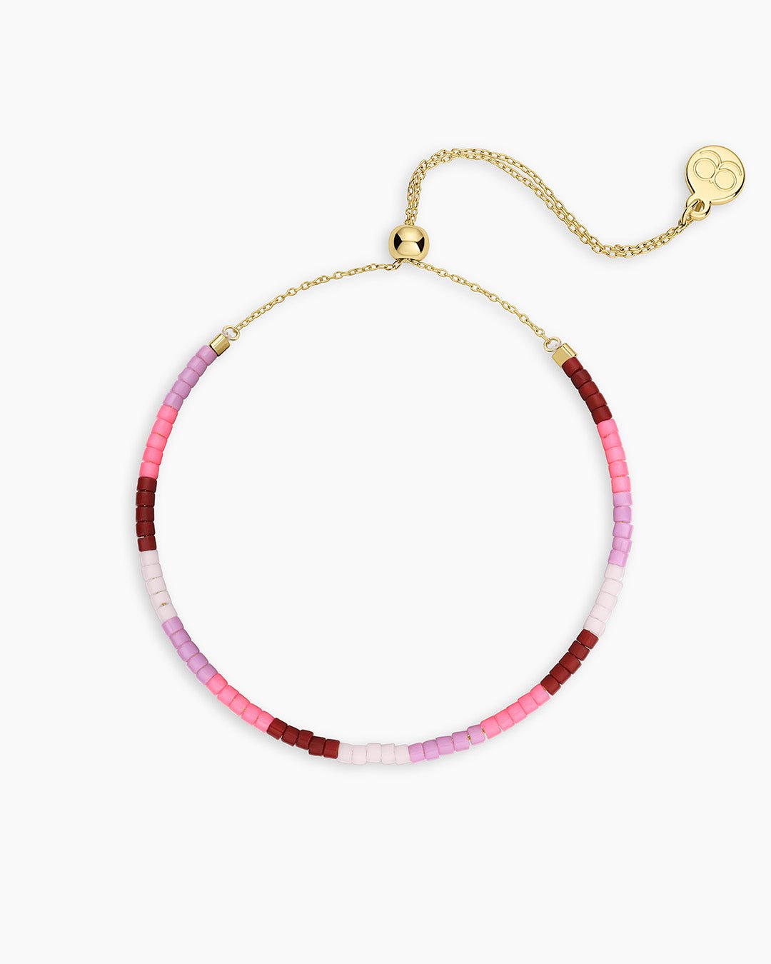 Gigi Stripe Adjustable Bracelet || option::Gold Plated, Malibu
