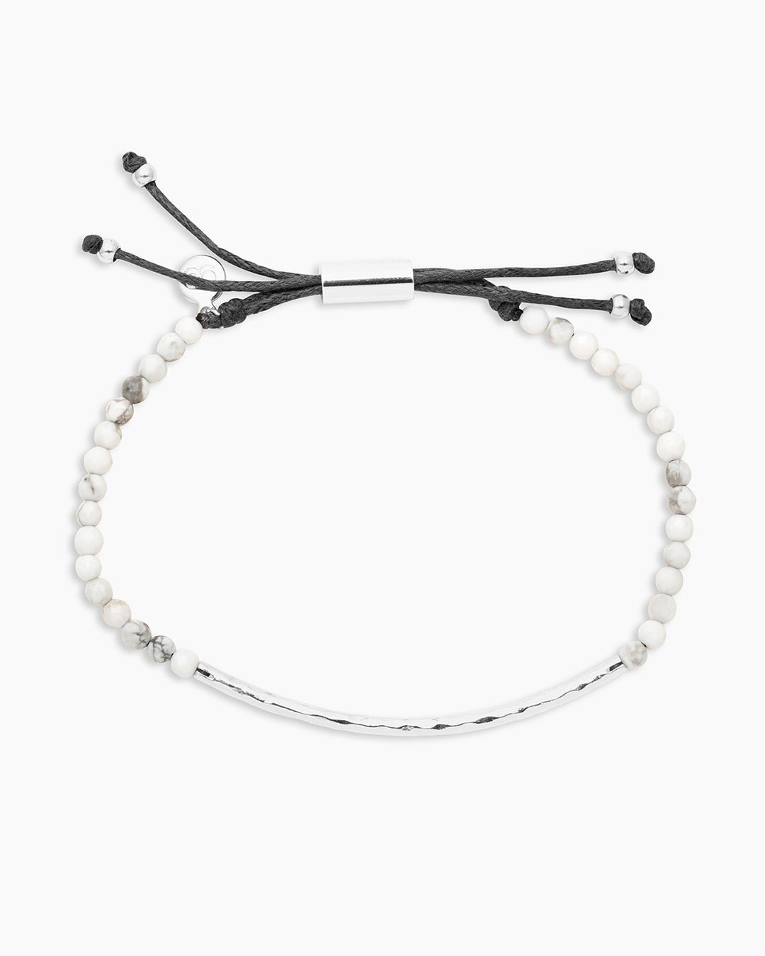 Power Gemstone Bracelet for Calming || option::Silver Plated, Howlite