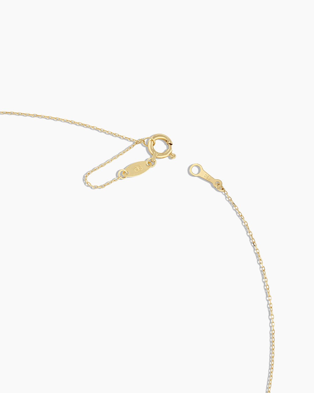 Floating Diamond Stationary Trio Necklace || option::18k Solid Gold