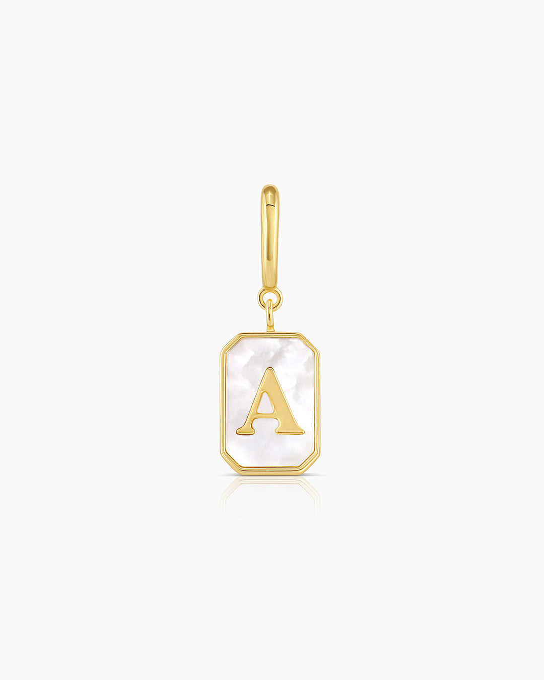 Gold Lula - Reeded Edge Vintage Initial Charm
