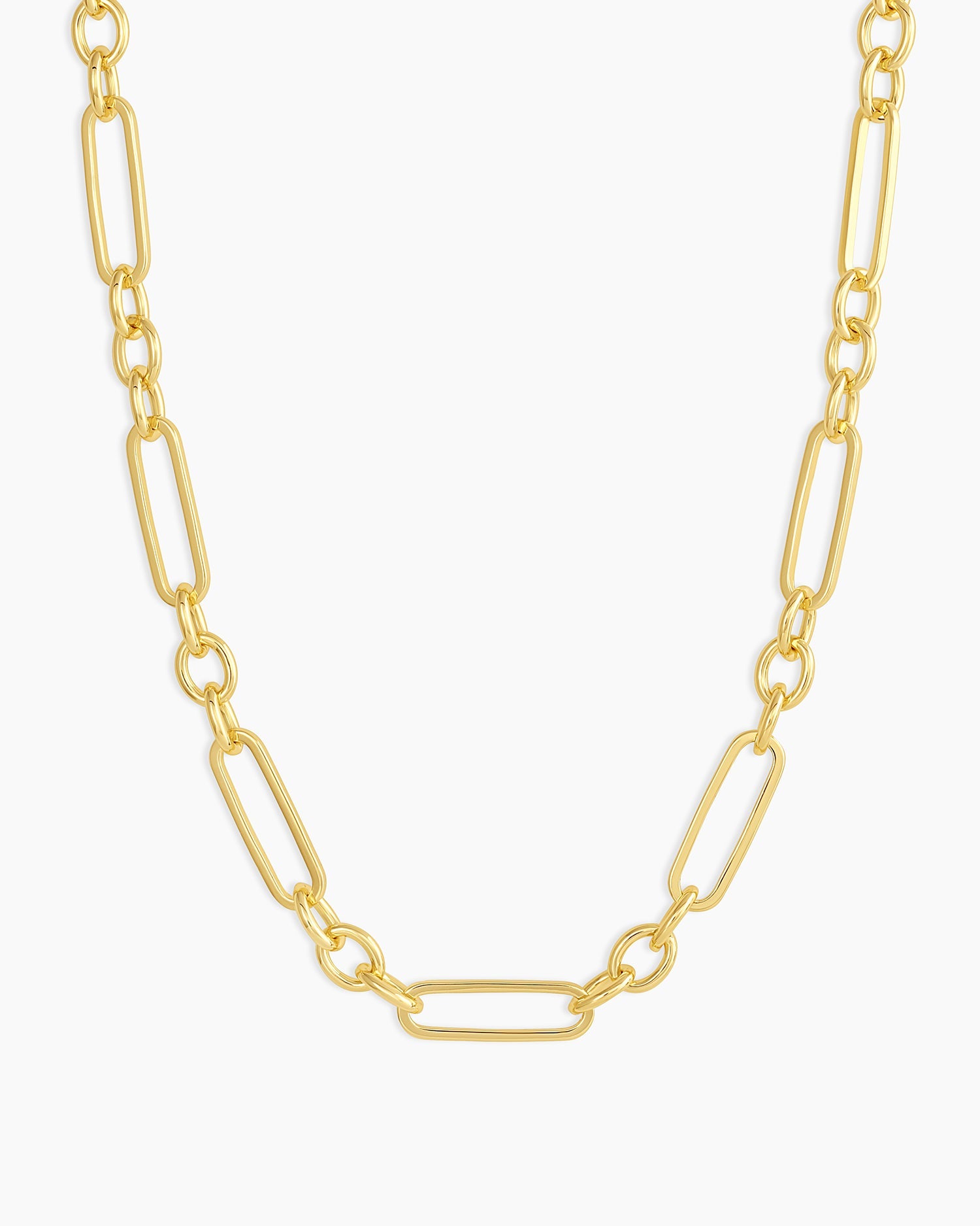 Gorjana Women’s Reed Necklace, 18K Gold Plated, Statement Link Chain