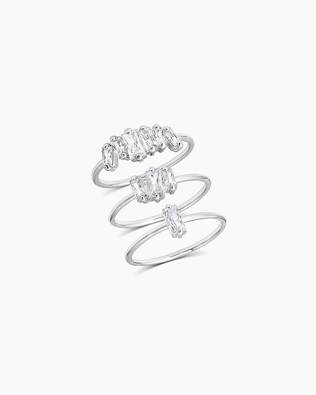 Amara Ring set || option::Silver Plated