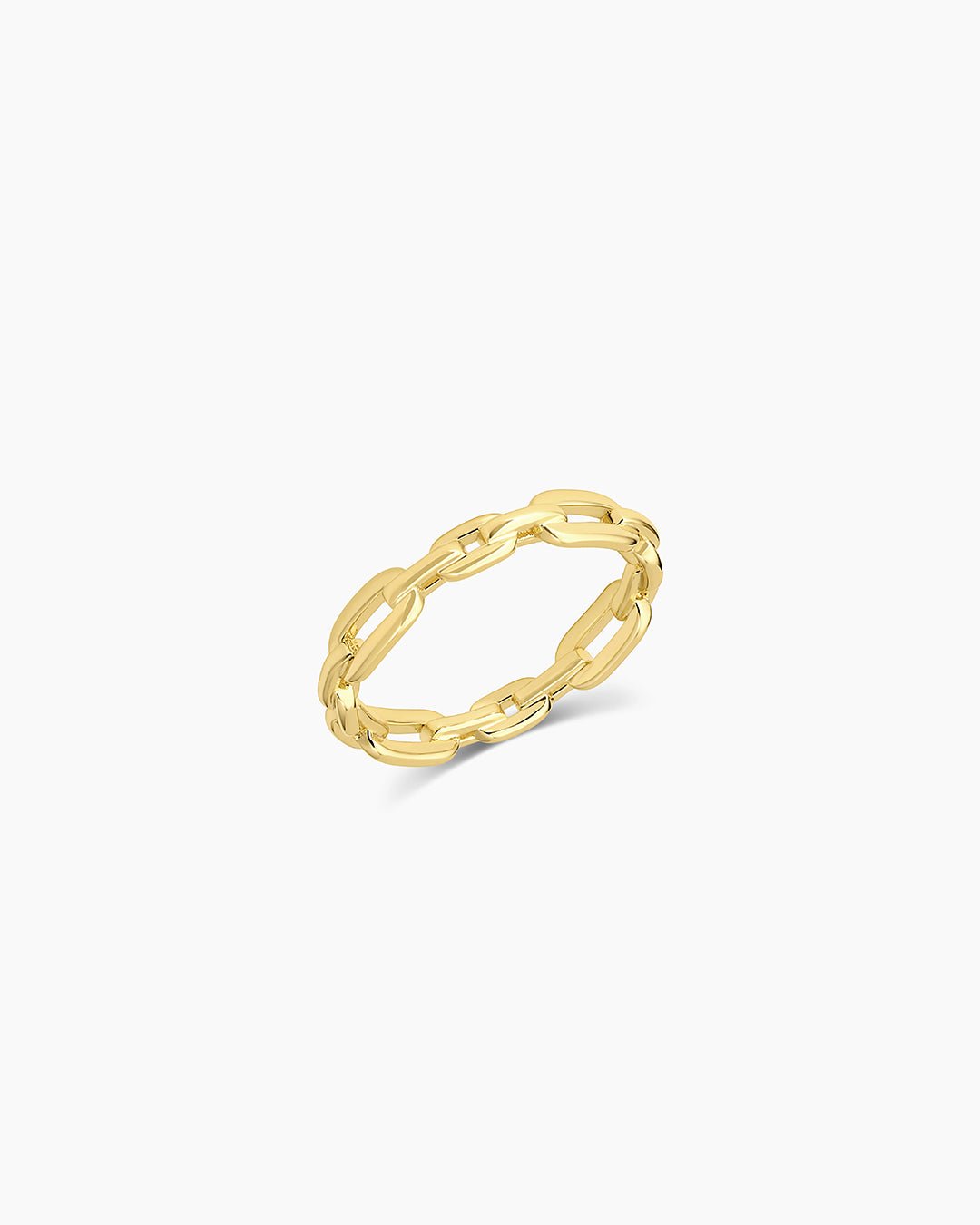 Parker Link Ring, Gold Plated link ring, chain link ring || option::Gold Plated