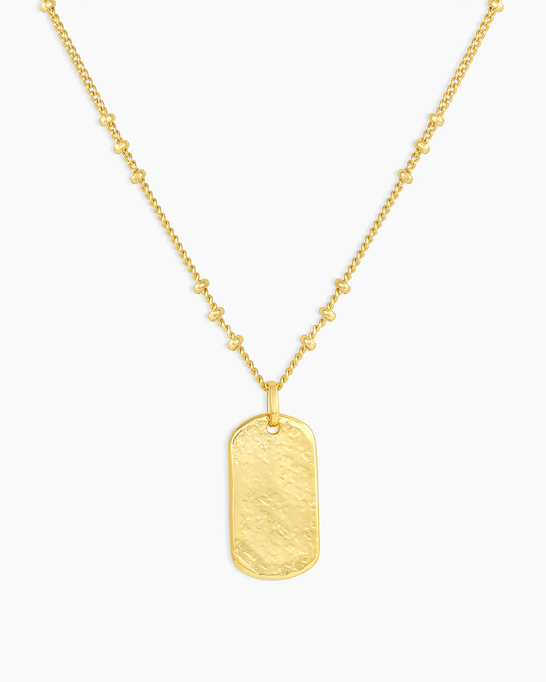 Scosha | Classic Tag Necklace in Gold