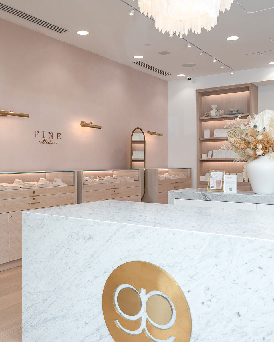 interior of gorjana store