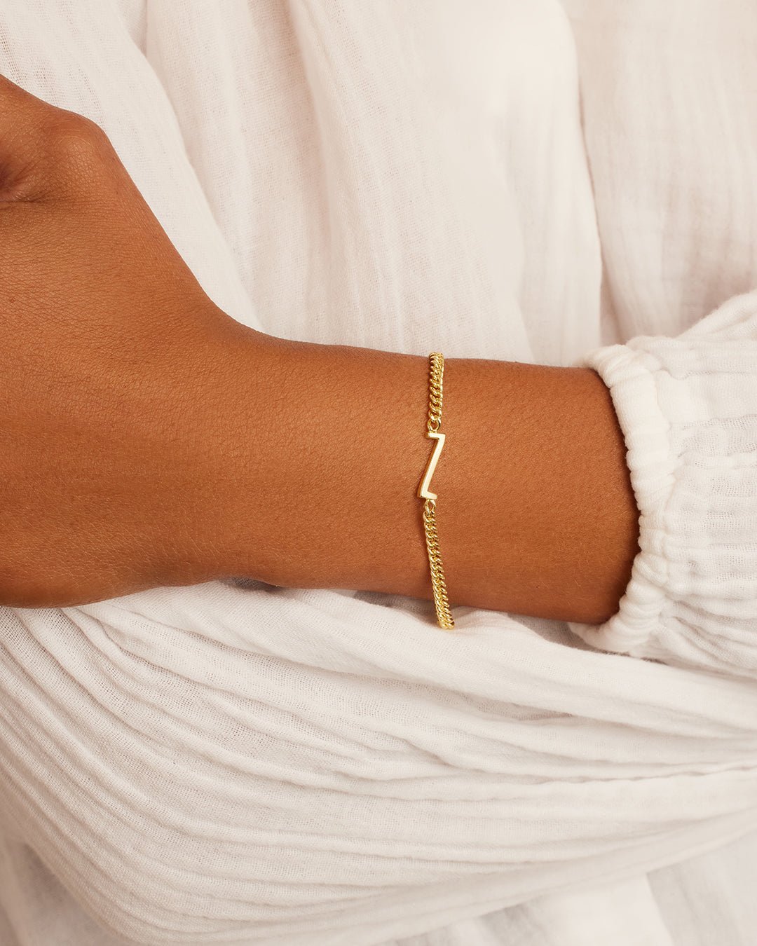 Wilder Alphabet Bracelet Alphabet Bracelet #Z || option::Gold Plated, Z