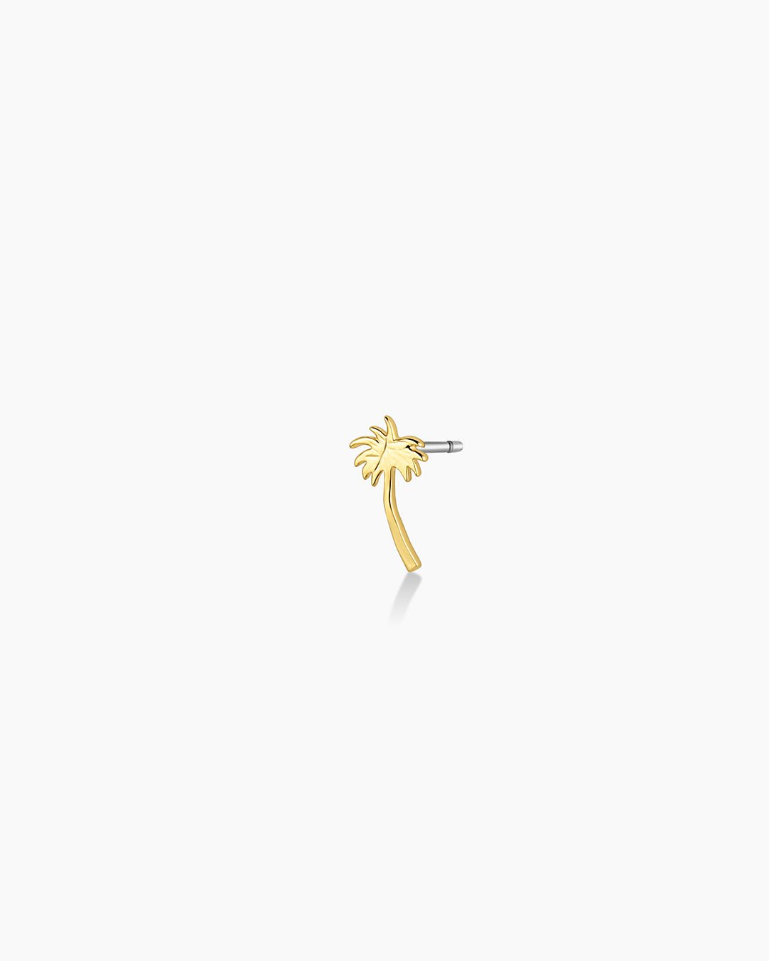 Palm Charm Stud || option::Gold Plated, Palm