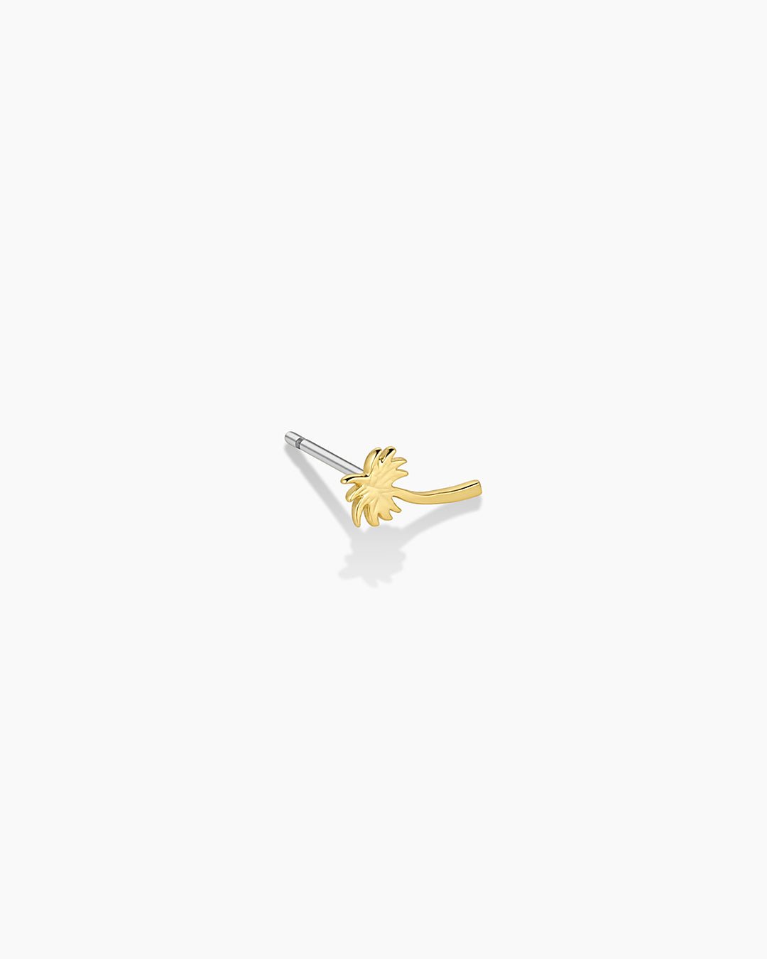 Palm Charm Stud || option::Gold Plated, Palm