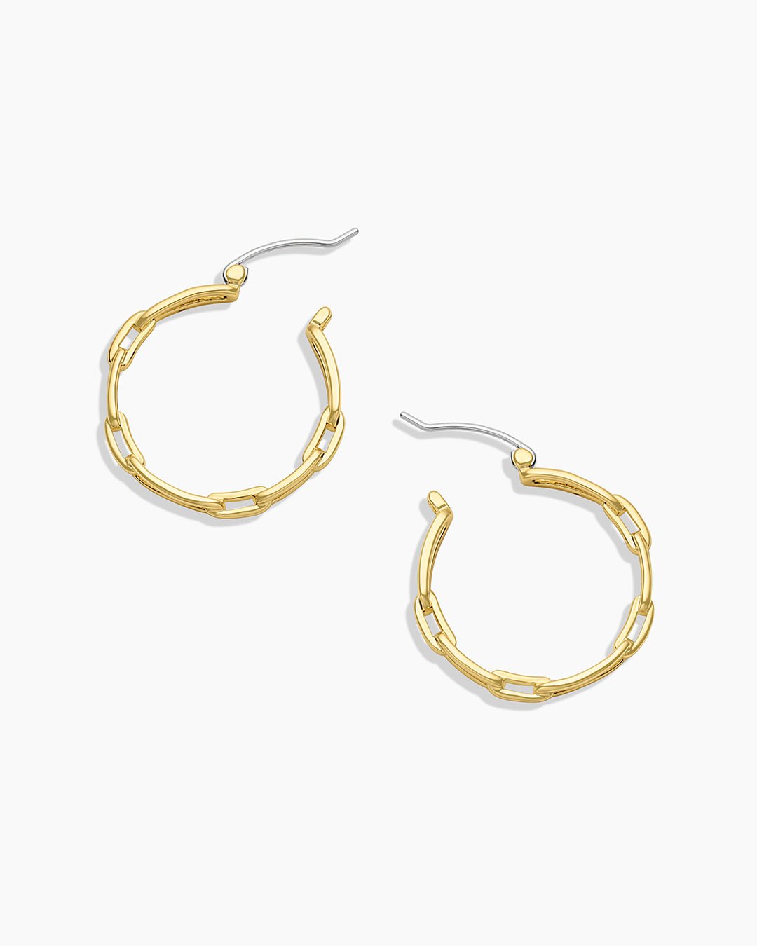 Parker Link Small Hoops || option::Gold Plated