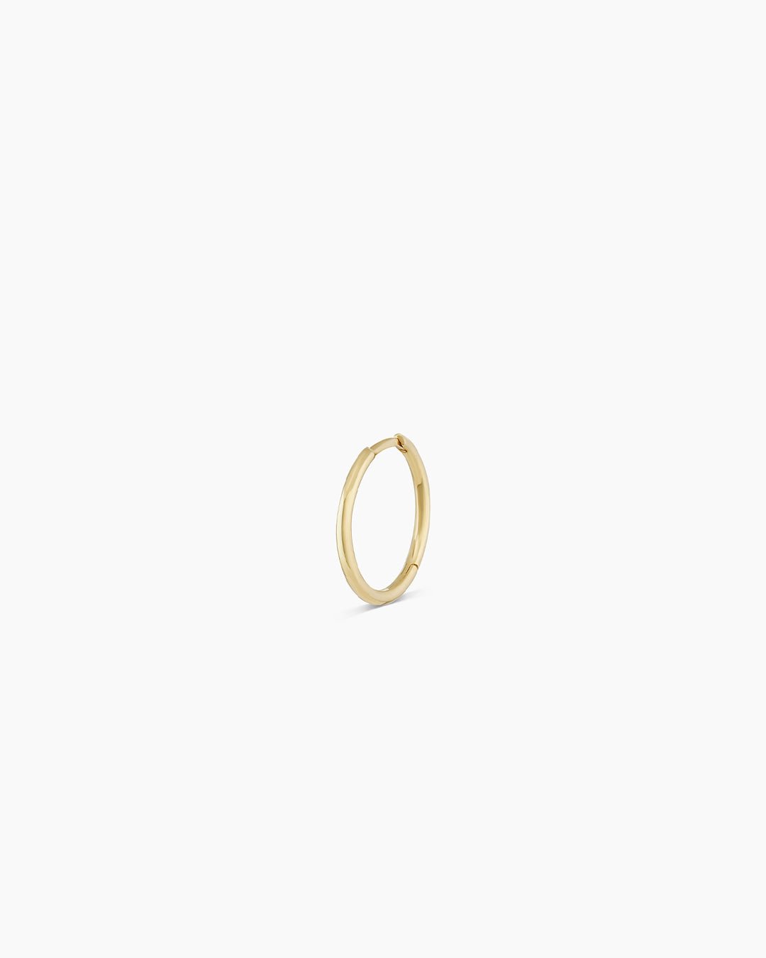 Classic Gold Huggie || option::14k Solid Gold, 11mm, Single