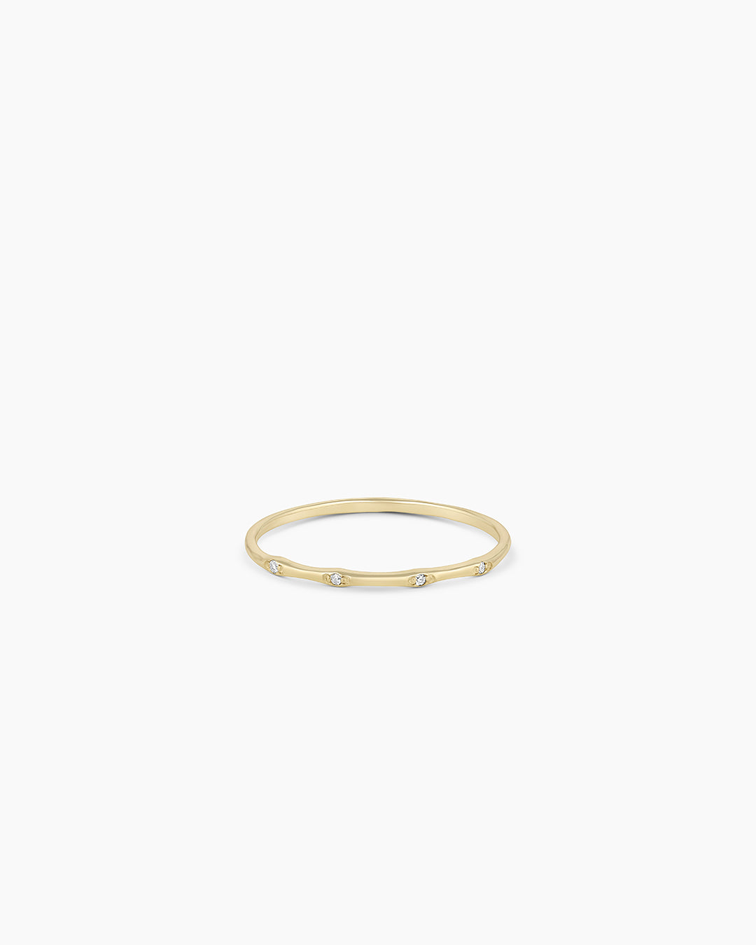 14K Diamond Stacking Ring