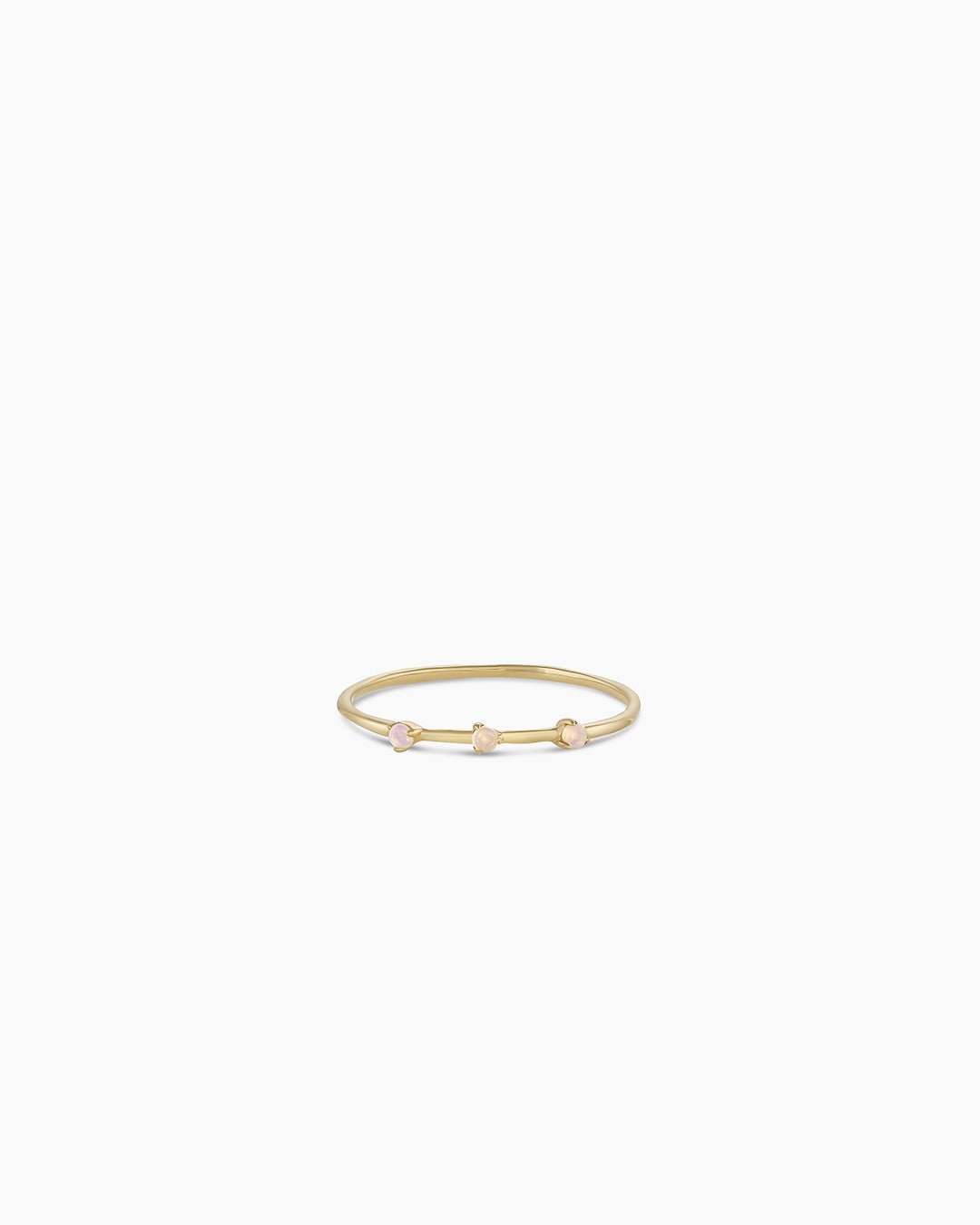 Opal Stacking Ring || option::14k Solid Gold