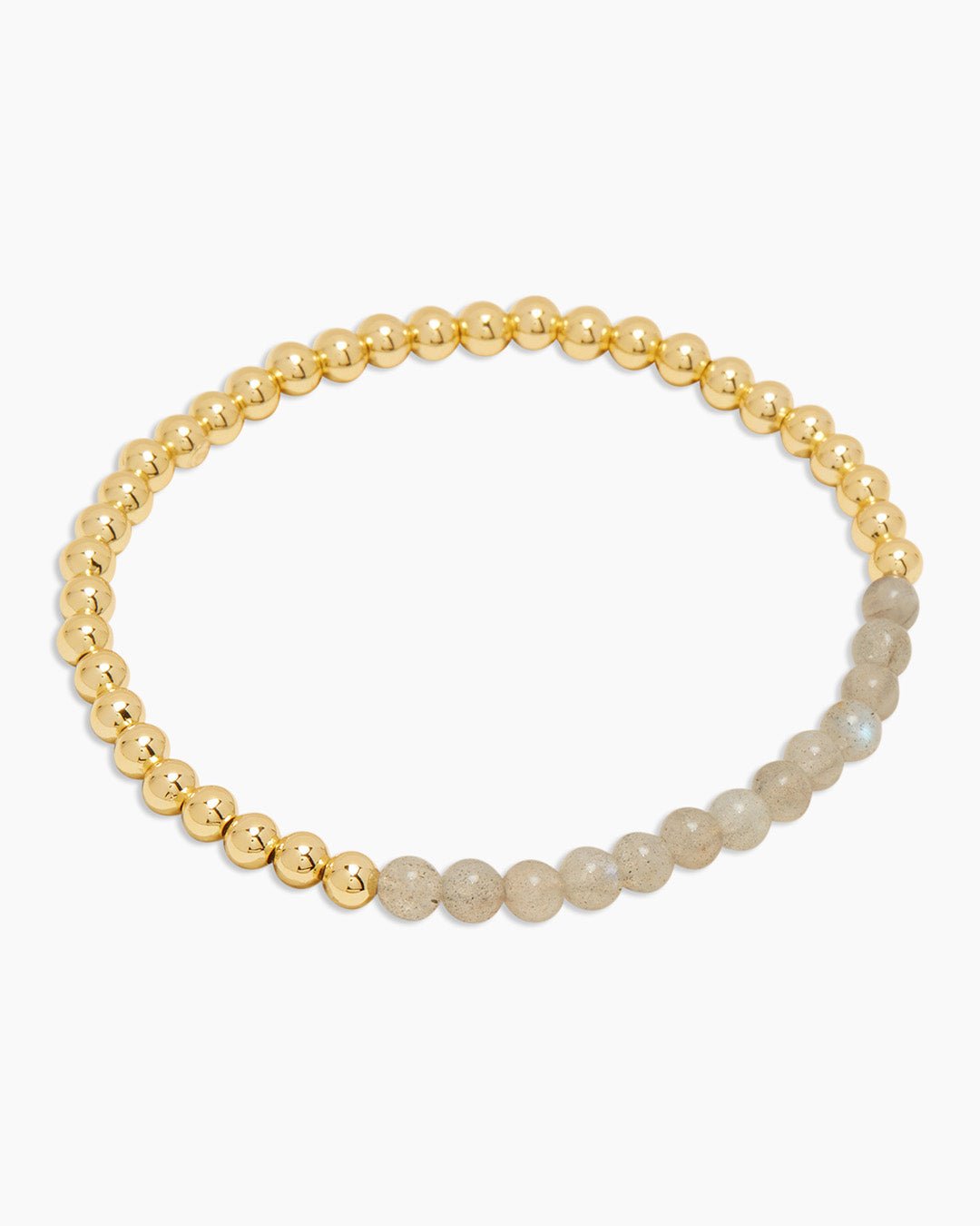 Power Gemstone Aura Bracelet for Balance || option::Gold Plated, Labradorite
