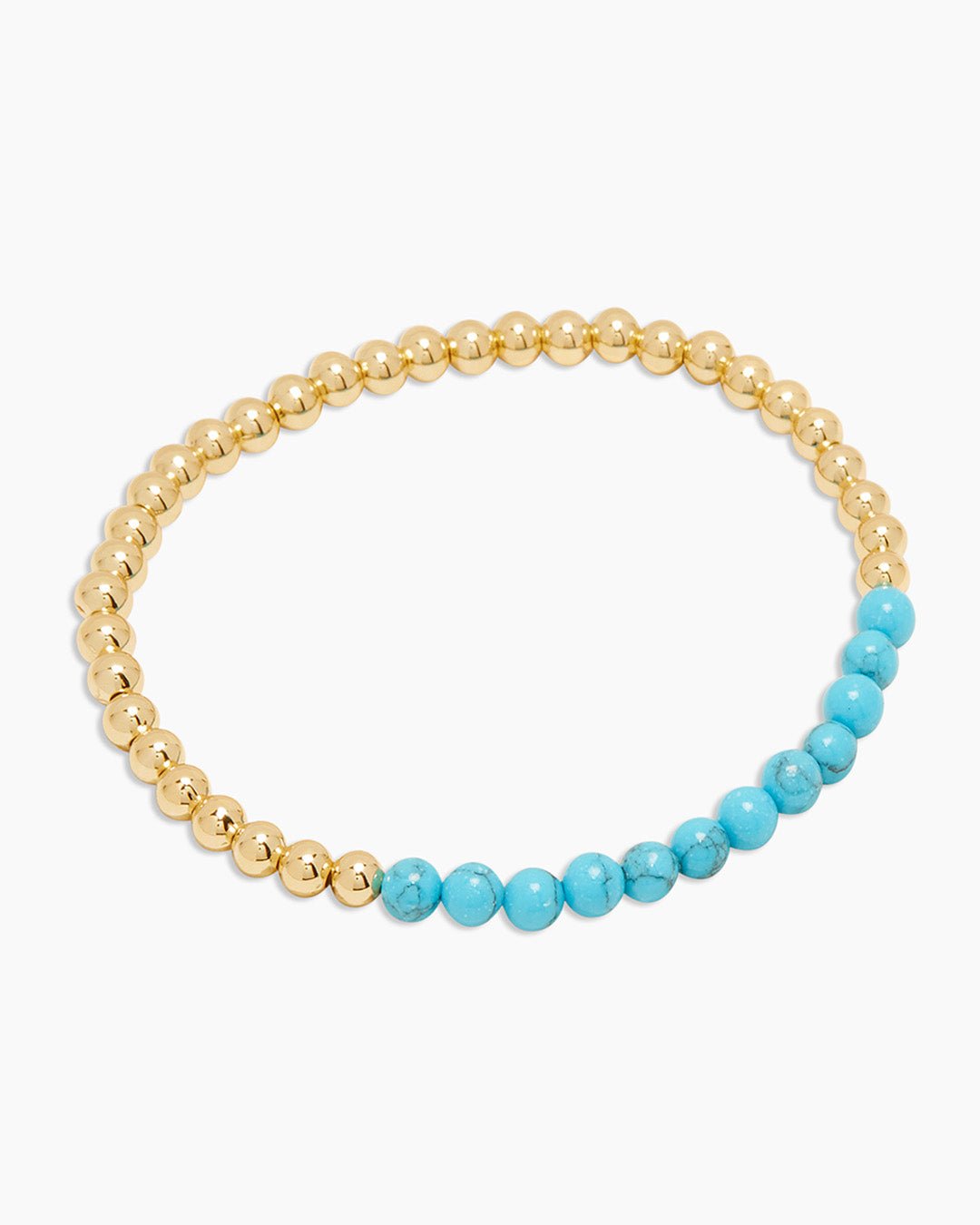 Power Gemstone Aura Bracelet for Healing || option::Gold Plated, Turquoise