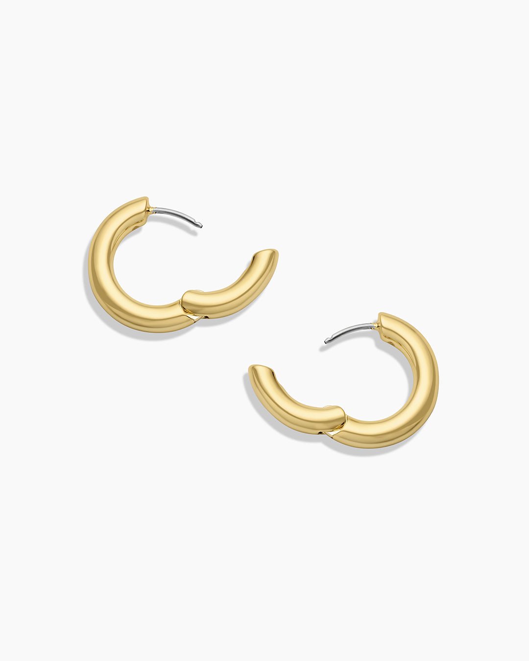 Lou Hoops chunky hoops bold hoop earrings || option::Gold Plated