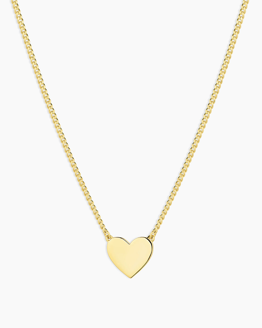 Gold engravableHeart necklace || option::18k Gold Plated
