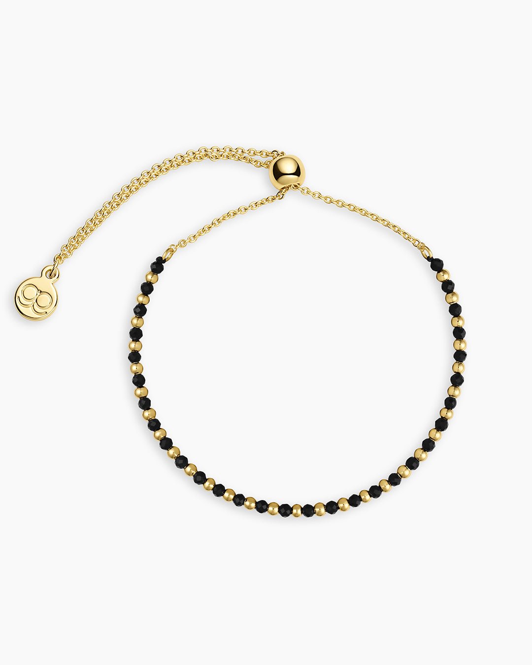 Power Gemstone Brooks Bracelet for Protection || option::Gold Plated, Black Onyx