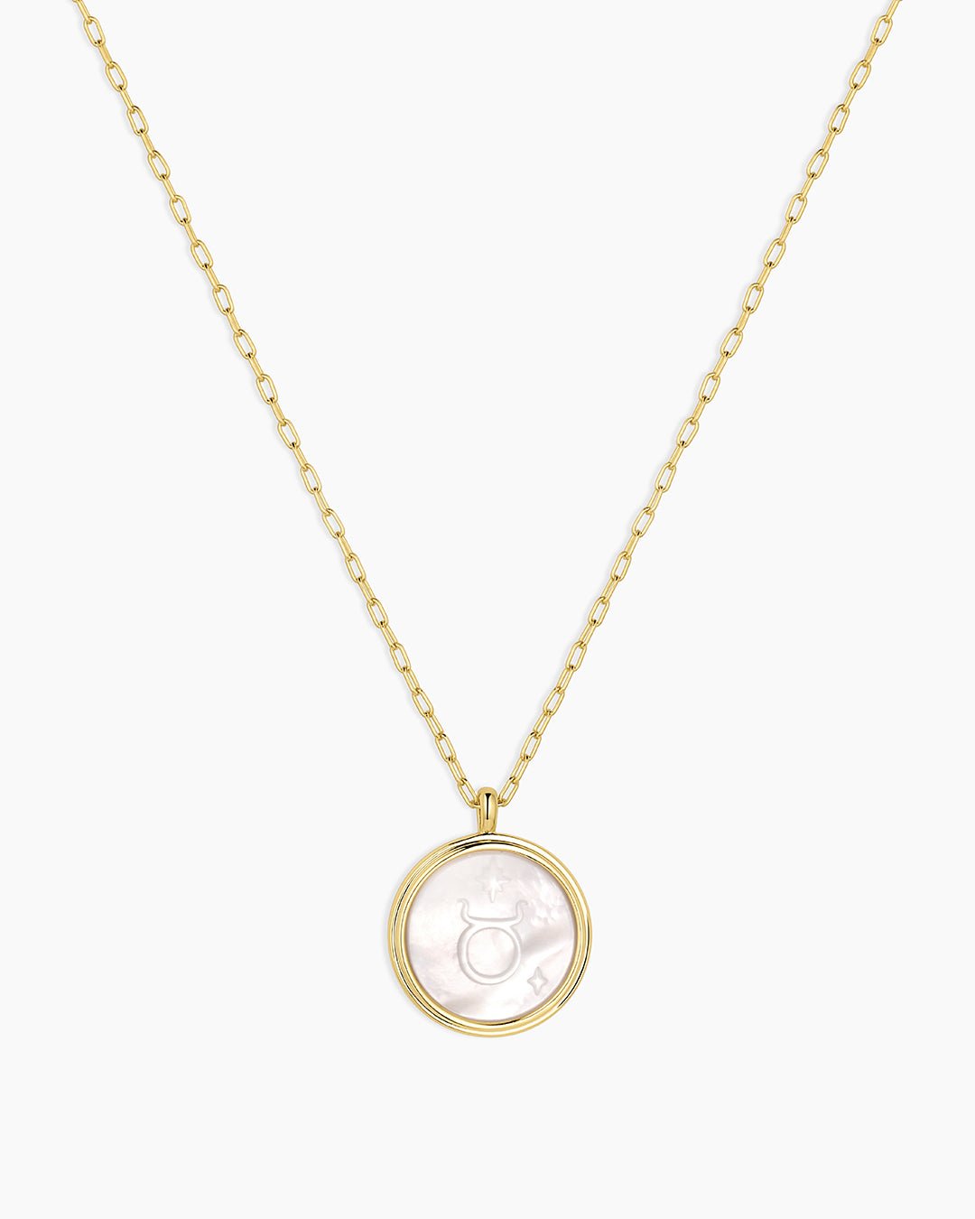 Zodiac Necklace - Gemini, Astrology Coin Necklace, Gemini Necklace || option::Gold Plated, Taurus