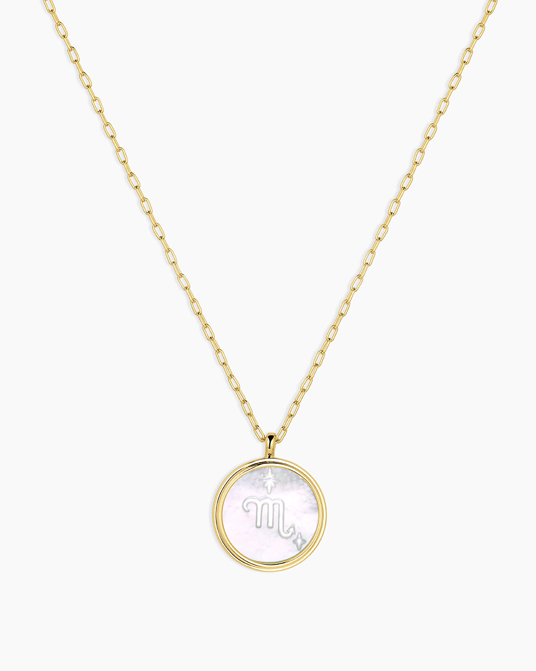 Zodiac Necklace - Scorpio, Astrology Coin Necklace, Scorpio Necklace || option::18k Gold Plated, Scorpio