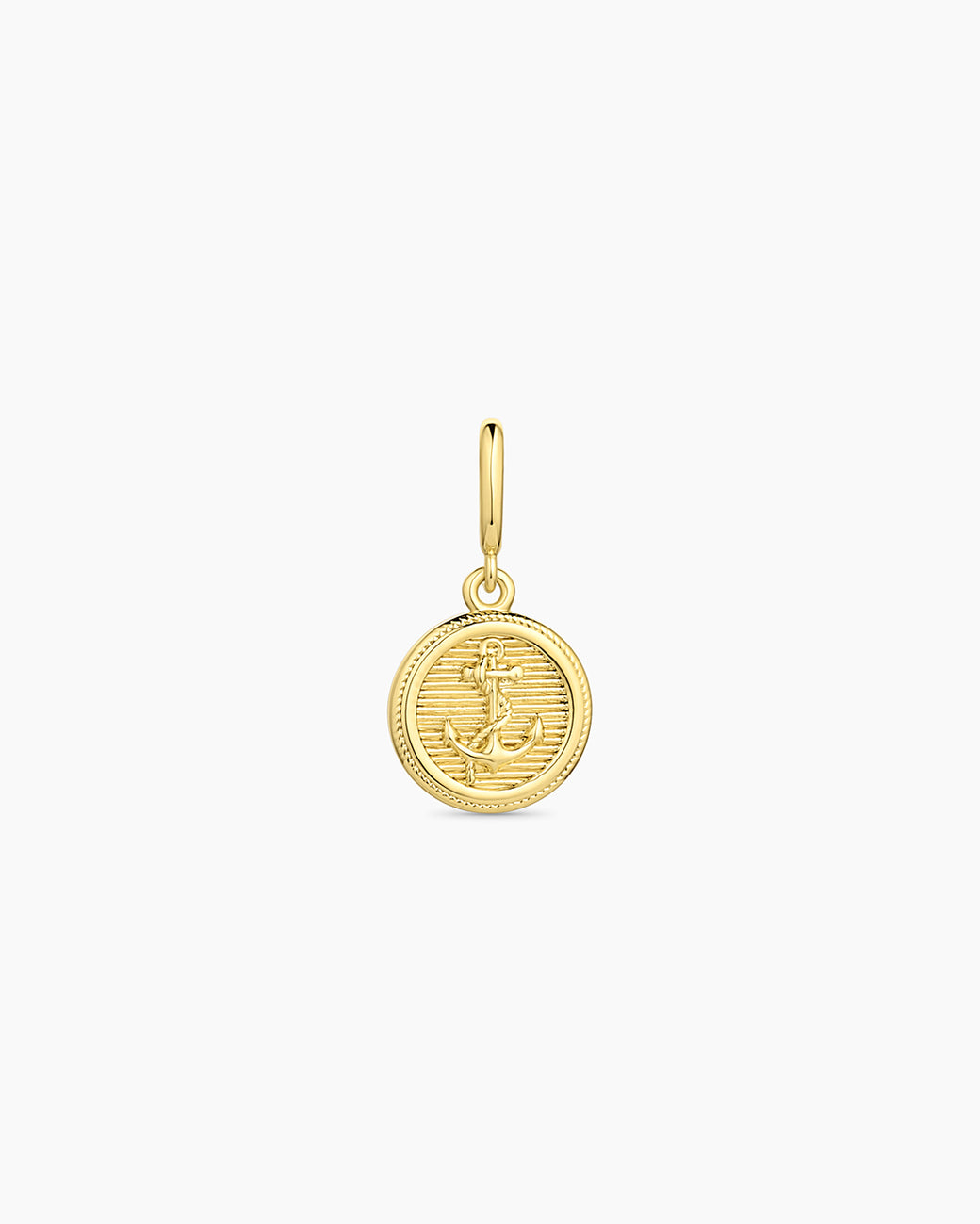 Anchor Coin Parker Charm || option::18k Gold Plated