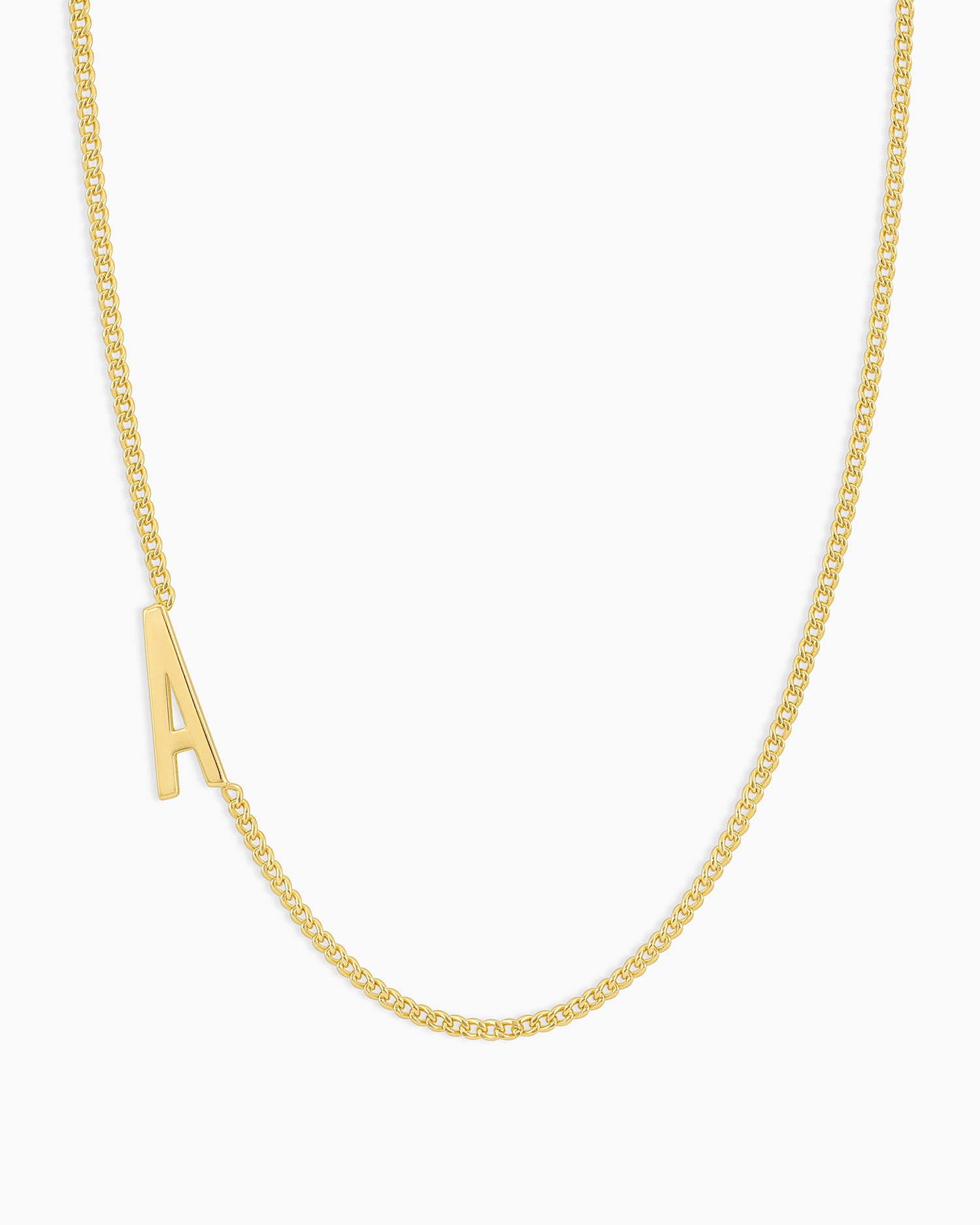 Wilder Alphabet Necklace Alphabet Necklace #A || option::18k Gold Plated, A