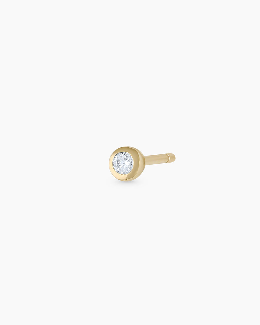 Classic Diamond Stud || option::14k Solid Gold