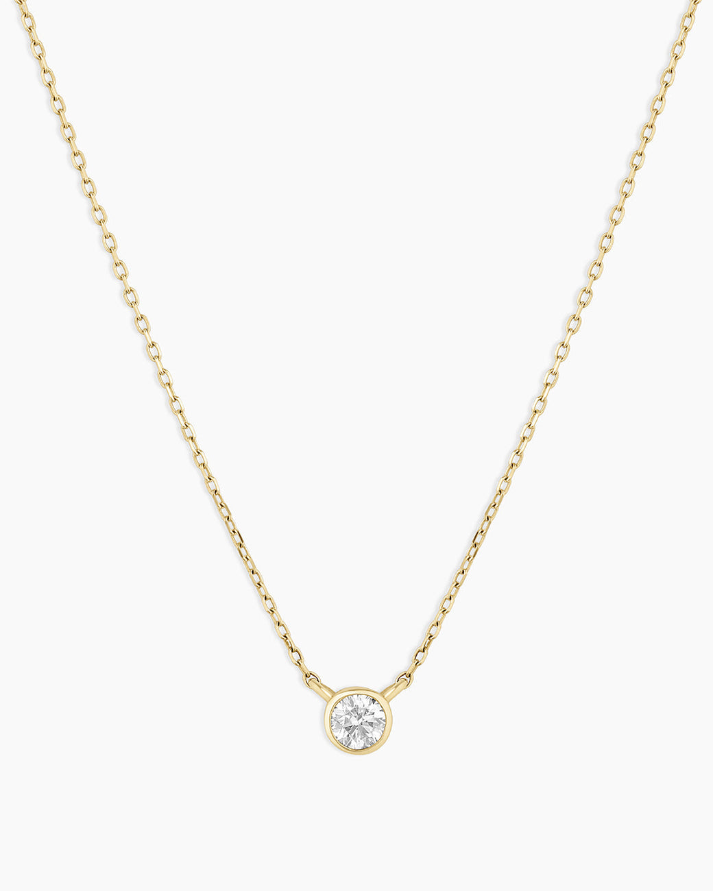Classic Diamond Necklace || option::14k Solid Gold