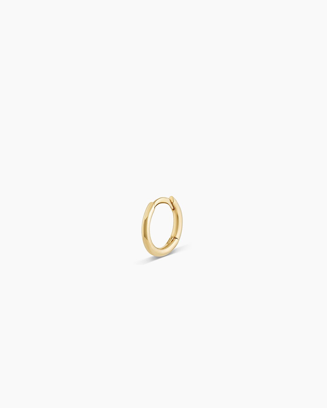 Classic Gold Huggie || option::14k Solid Gold, 8mm, Single