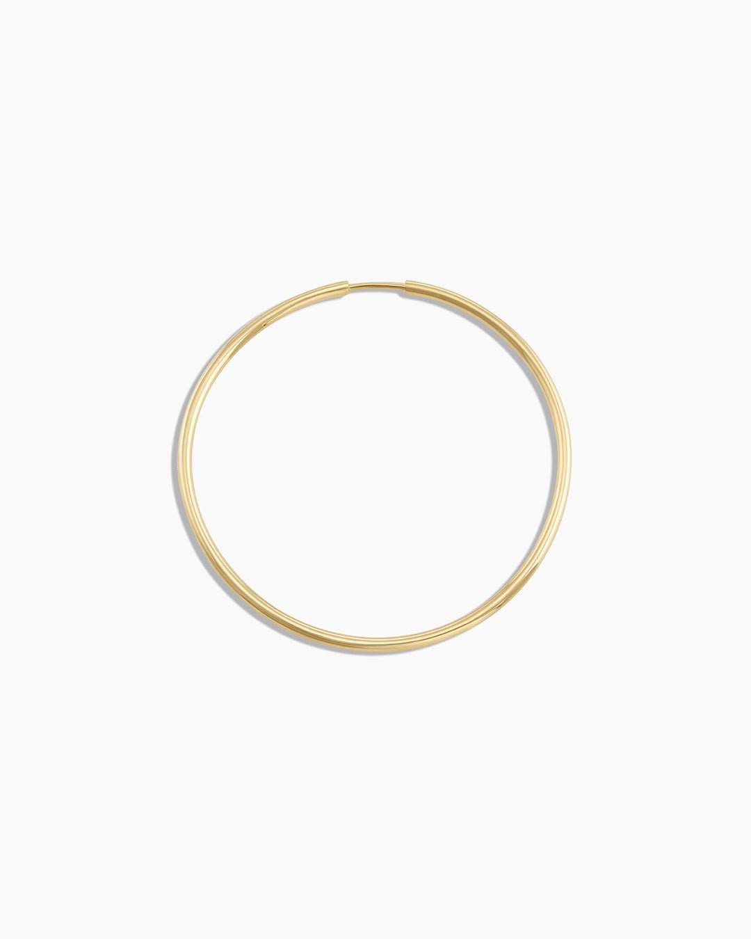 Classic Gold Hoop || option::14k Solid Gold, 30mm, Single