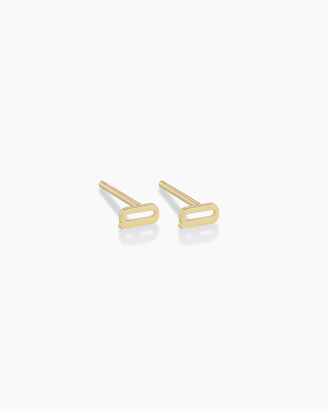 Alphabet earring stud || option::14k Solid Gold, Q, Pair