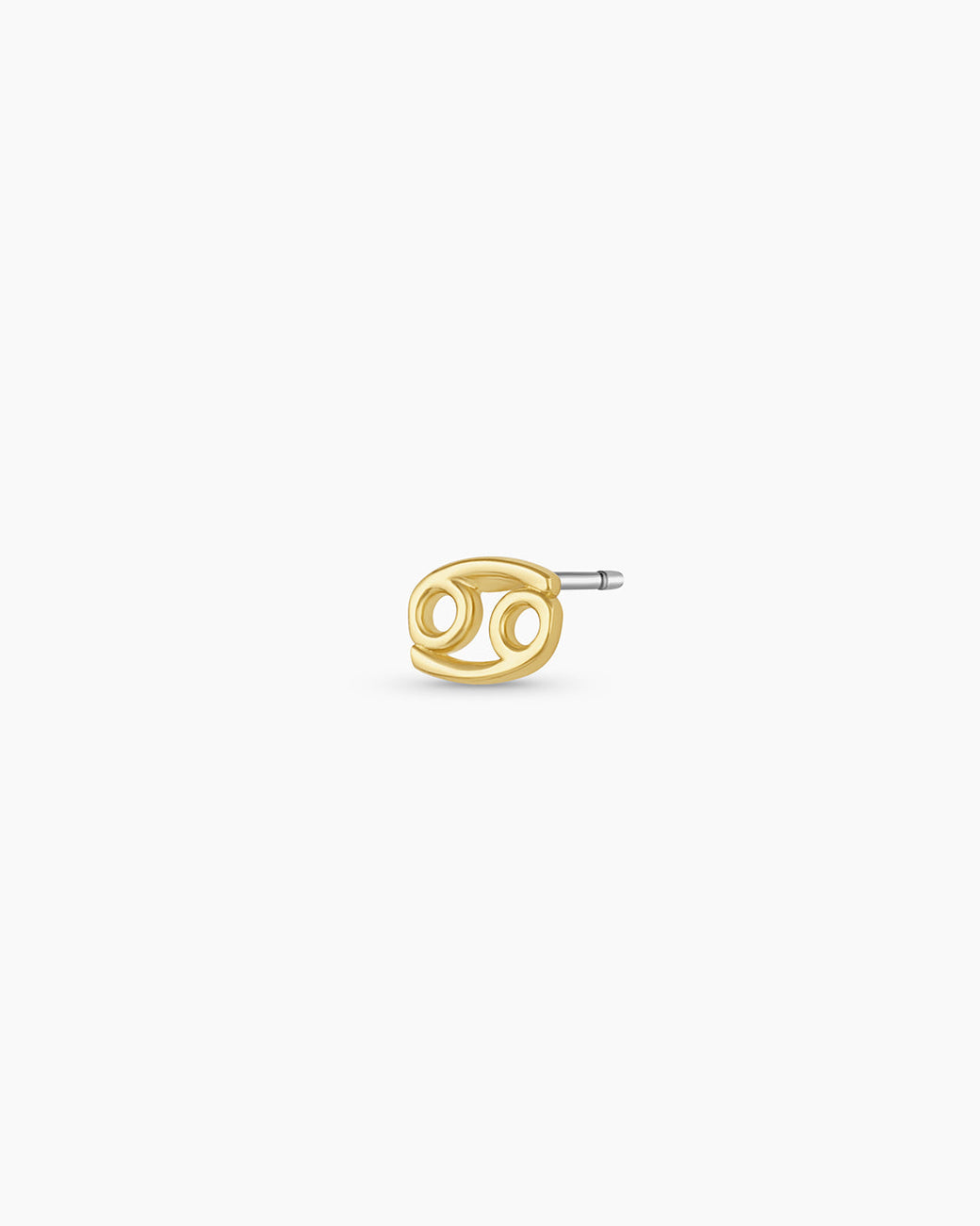 Zodiac Charm Stud - Cancer || option::18K Gold Plated, Cancer