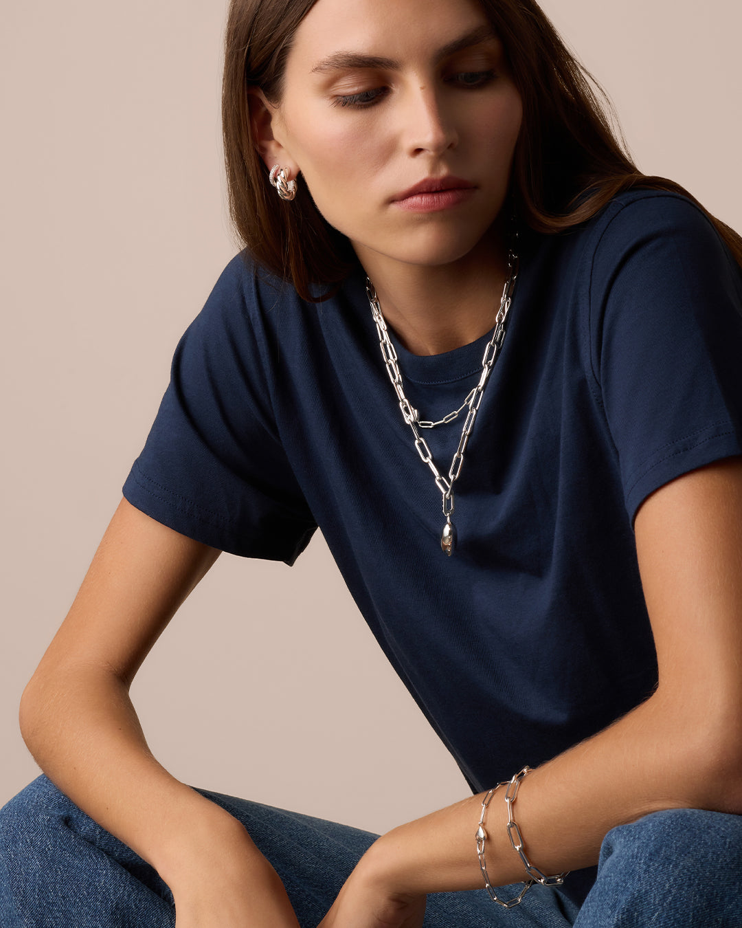 Parker XL Bracelet || option::Silver Plated 