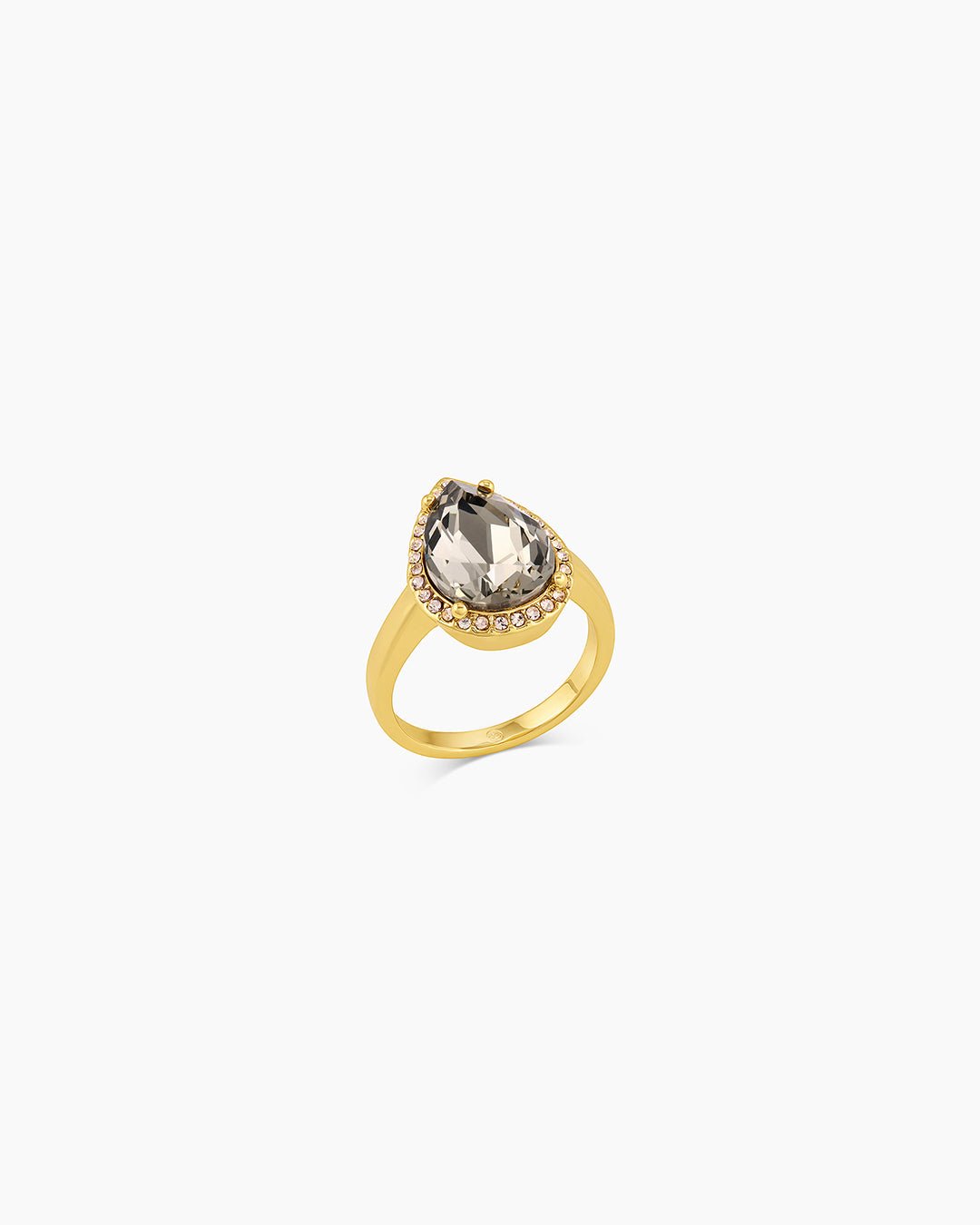 Lexi Pear Cocktail Ring || option::Gold Plated