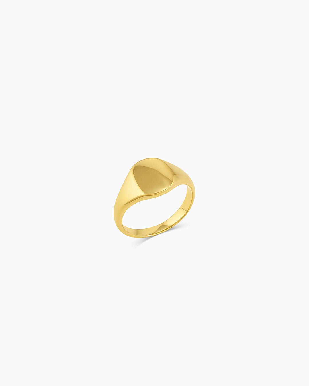 Gold plated engravable signet ring || option::Gold PlatedGold plated engravable signet ring || option::Gold Plated